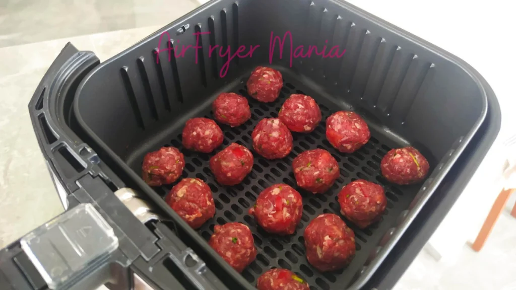 almondegas na airfryer