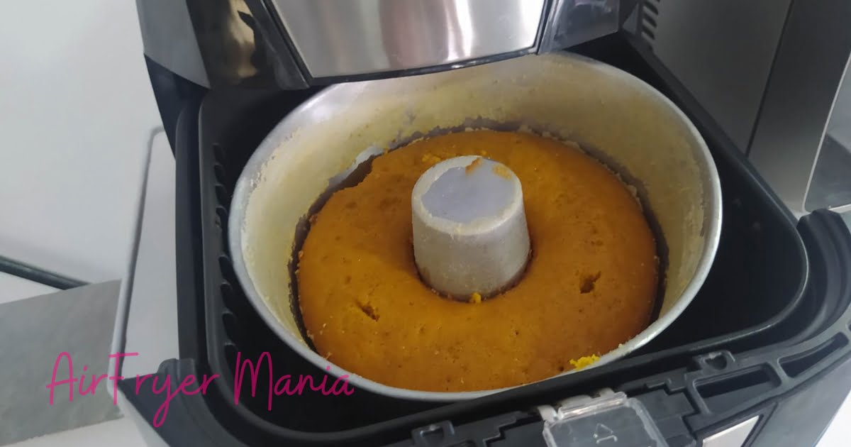 COMO FAZER BOLO DE CENOURA NA AIRFRYER, EM APENAS 10 MINUTOS SUPER FOFINHO  