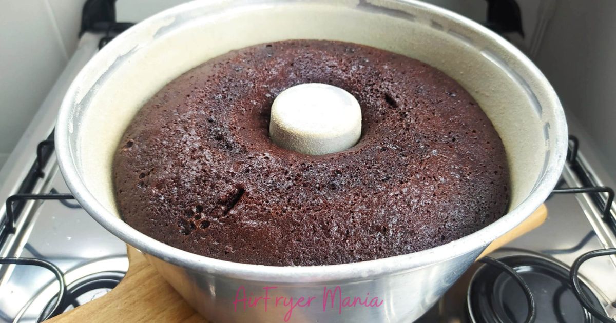 Bolo de chocolate na airfryer