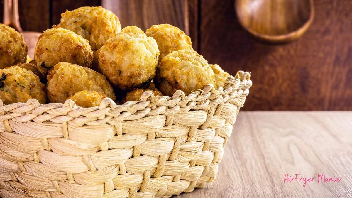 Bolinho de batata na airfryer