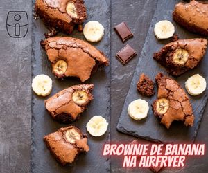 Brownie de Banana na Airfryer